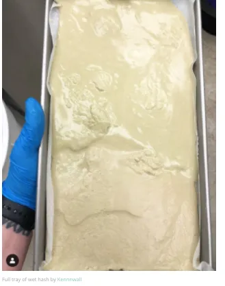 Full Water-Hash Tray for the Freeze Dryer