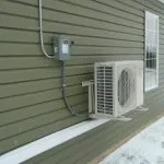 Outdoor Ductless Mini-Split Unit for indoor cooling