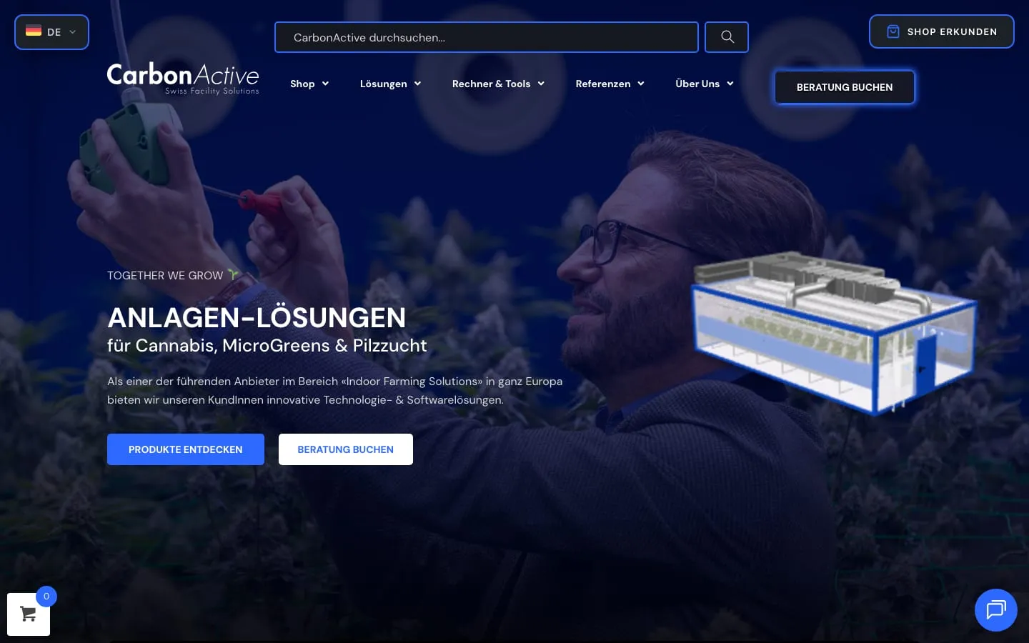 Screenshot carbonactive.com
